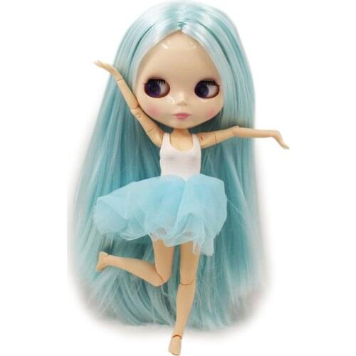 ICY DBS Blyth doll No.BLK6909 Lake Blue hair JOINT body White skin 1/6 BJD NEO