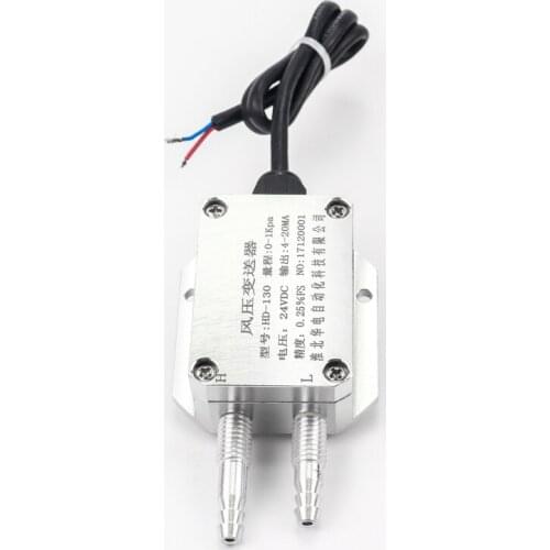 Accuracy 0.5%FS transducer wind air micro differential pressure transmitter sensor