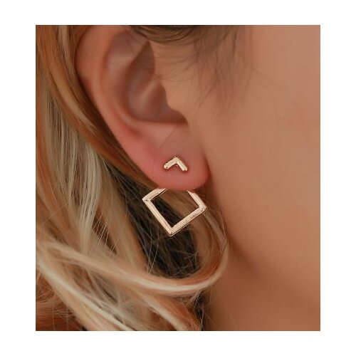 Fashion Jewelry Cute Triangle Dangle Earrings Ms. Square Earrings Unique Design Small Geometric Earrings Ms. Gift alentines Day