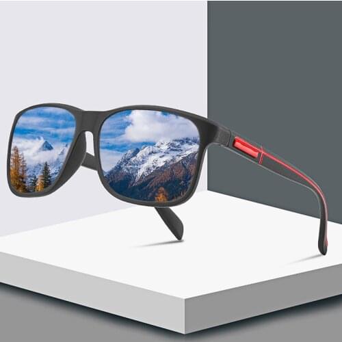 New Fashion Polarized Sunglasses Men Brand Designer Square Frame Male Sun Glasses fishing Driving Sun Glasses UV400