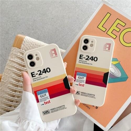 Retro 240 120 recorder soft Case For iPhone 11 12 Pro Max mini 7 8 Plus XR X XS MAX se silicon phone Cover fashion fundas capa