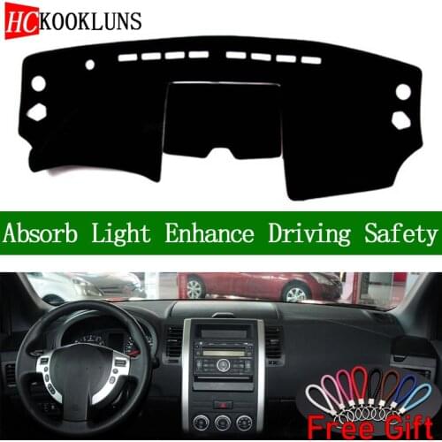 For Nissan X-Trail X Trail T31 2008-2013 Dashboard Cover Sun Shade Dash Mat Carpet Car Stickers Interior Accessories