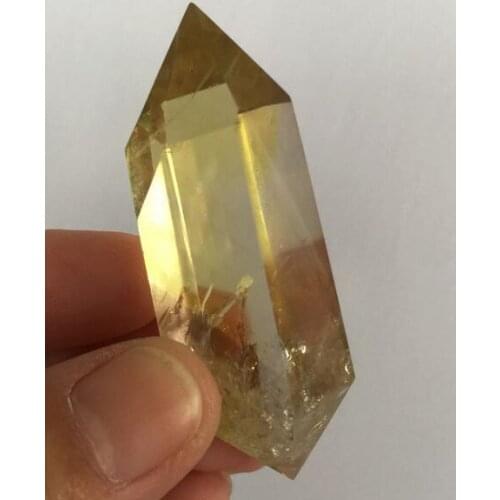 NATURAL Smoky Citrine QUARTZ CRYSTAL WAND POINT HEALING
