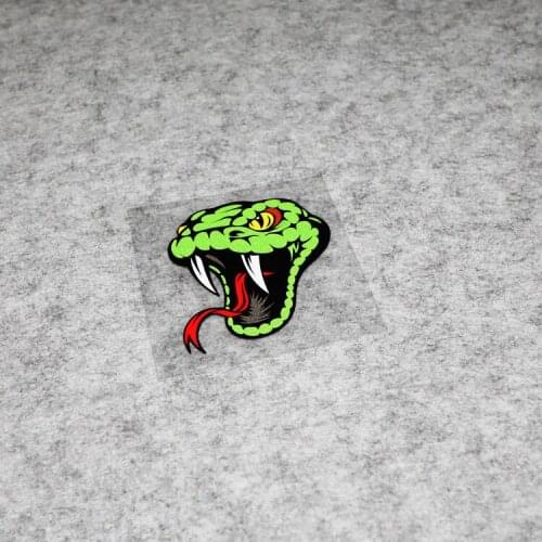 NO.S297 GalonDeco Green Cobra Naja Snake Head Individual Cool Car Stickers and Decals Reflective Safety Warning Mark Moto Funny