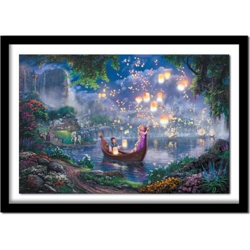 Full square diamond painting cross stitch sets fairy tale diamond rhinestones portrait home decoration painting C206