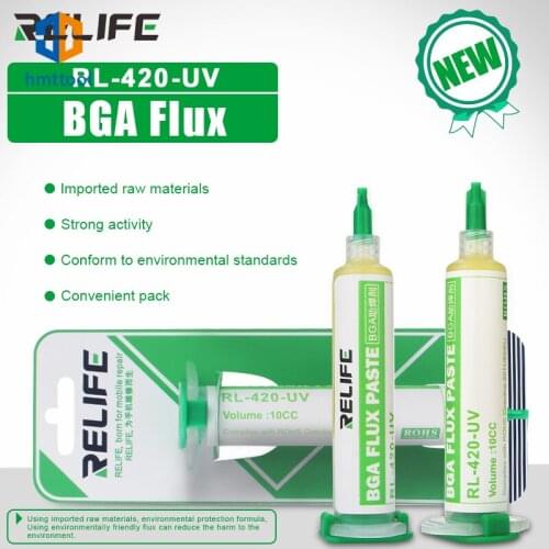 RL-420 UV Flux Paste Soldering Paste Flux Grease For Chips Computer Phone LED BGA SMD PGA PCB Soldering Tin welding