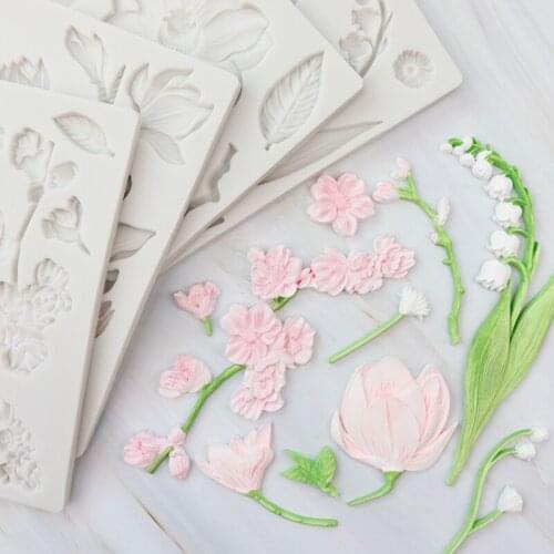 Flower Silicone mold Shape Wax Mold Scented Candle cake Making