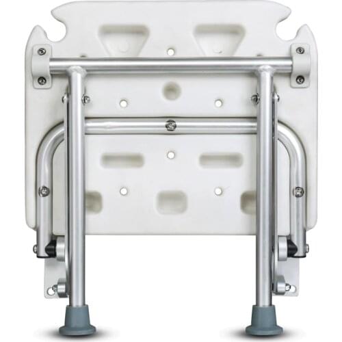 High pressure resistant shower chair foldable orange against wall hanging bathing aids simple installation toilet stool