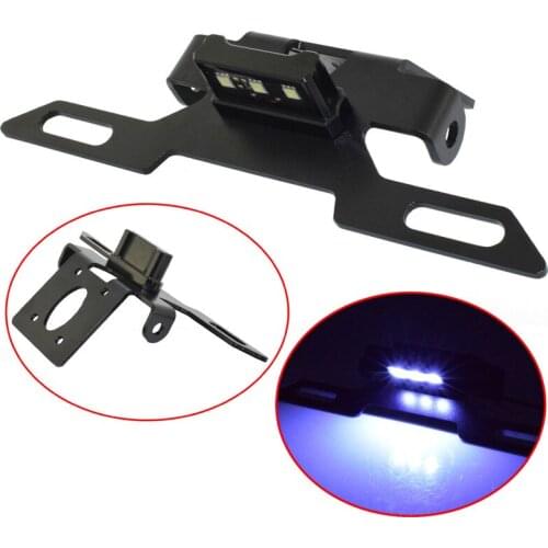 LED Light Rear License Number Plate Frame Holder Bracket Tail Tidy Fender Eliminator For YAMAHA YZF R6 YZFR6 RJ27 2017-2020