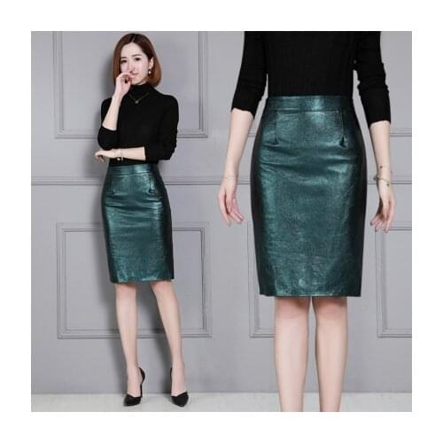 2018 New Fashion Genuine Sheep Leather Skirt K8