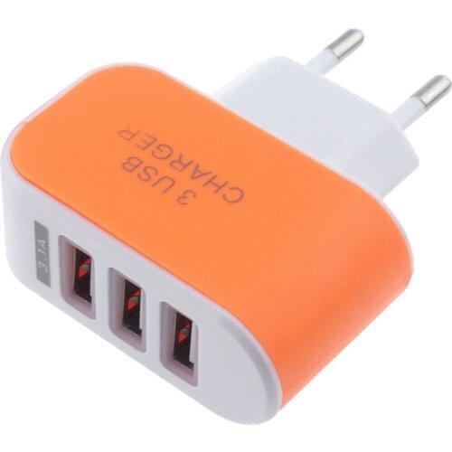 Triple USB 3 Port Quick Charger for Samsung xiaomi iPhone 12 mini pro Tablet QC 3.0 Fast Wall EU Plug Adapte 3.1A
