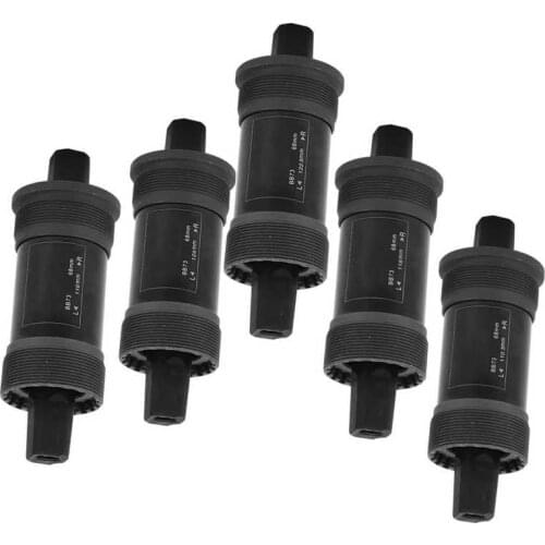 Bike Bottom Bracket Mountain Bike Sealed Bottom Bracket 68mm Steel Axis with Screw for Square Hole Crank Bottom Bracket