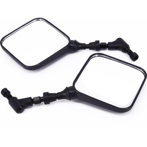 Backup Rear View Mirrors Black Durable One Pair 10mm Portable Brand New
