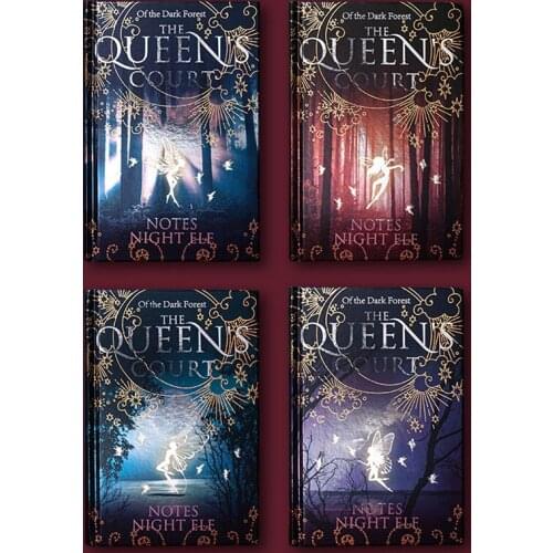 1pc Colorful Notebook A5 Night Elves Retro Design Journals Color Inside Page Scrapbook Luminous Cover Student Gift