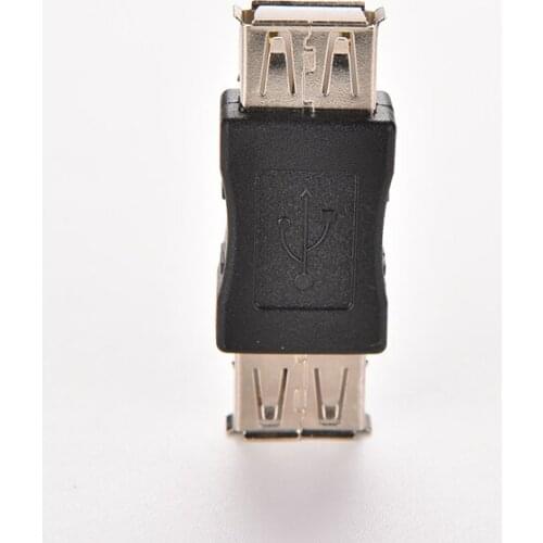 1PC Standard USB 2.0 Type Plug A Female to Female USB Cable Adapter Coupler Gender Changer Connector For PC Computer Multimedia