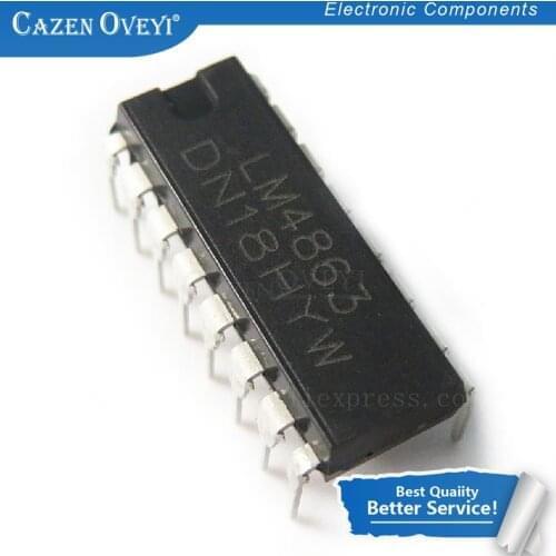 10pcs/lot LM4863D LM4863N LM4863P LM4863 DIP16 Two-way audio amplifier IC In Stock