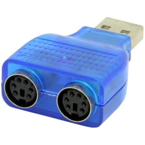 100PCS USB Male to PS2 Female Cable Adapter Converter Use For Keyboard Mouse USB TO PS2 Converter