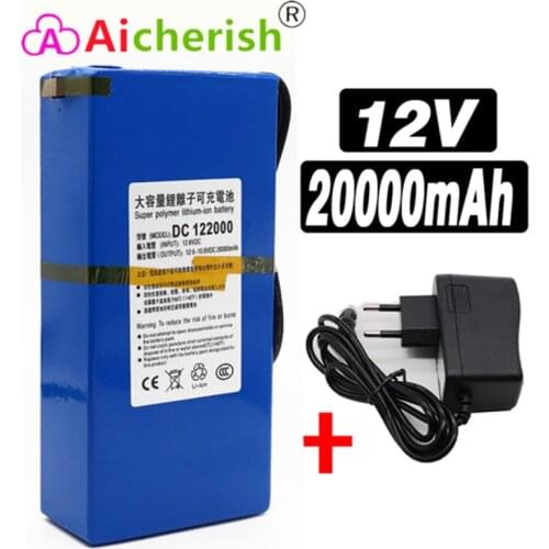 18650 Battery Lithium Ion Battery Pack High Quality Super Rechargeable Portable 12V 20ah with DC 12.6V 20ah Battery Met Li-ion