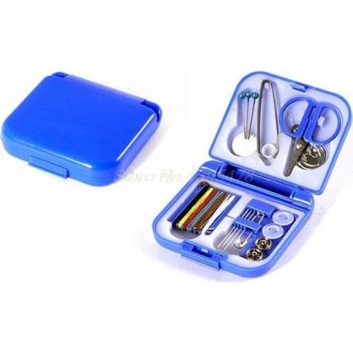 200PCS/lot Portable Travel Sewing Kits Box Needle Threads Scissor Thimble Home Tools Fast shipping for DHL TNT Fedex