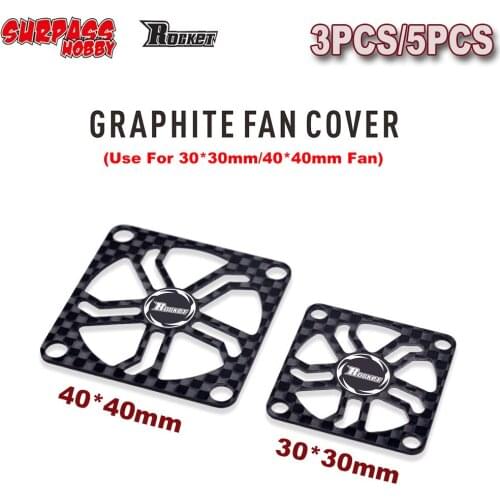 3PCS/5PCS Rocket Cooling Fan 30mm 40mm Carbon Motor Cooling Fan Cover Screw For RC Motor ESC Cooling Fan Protective Cover Guard