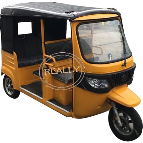 4 Seats Electric Tricycle Tuk Tuk Car 3 Wheels Mobile Electric Vehicle Mobility Scooter Adult Tricycle Cart With Solar Panel