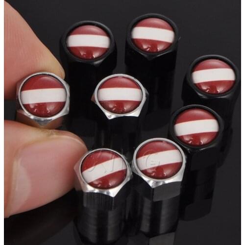 4PCS/set Latvia Tyre Wheel Stem Air Valve Caps Car Tire Valve Cap Auto Truck Universal Dustproof Cover Accessories For Mercedes