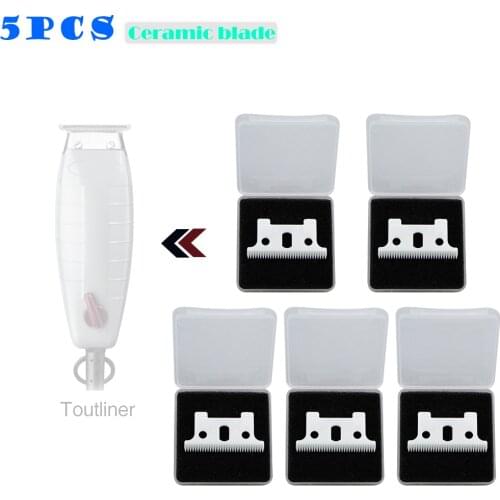 5pcs Clipper ceramic Blade cutter,ceramic clipper replacement blades Hair Clipper Suit for WAHL Detailer Ceramic Head
