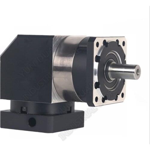 50:1 Ratio 50 Right Angled Planetary Reducer Gearbox Corner Reducer 19MM Input For 80MM 90MM 600W 750W AC Servo Motor 86 nema34