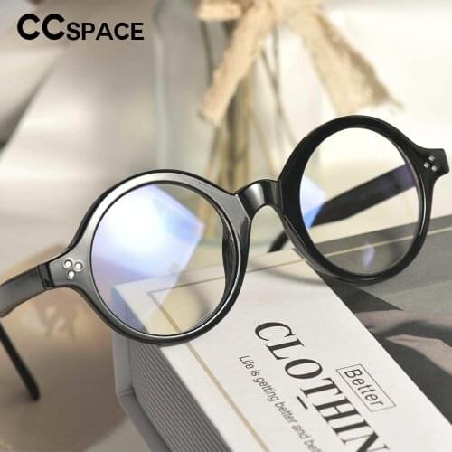 53385 BIg Size Round Classic TR90 Frame Anti Blue Light Eyewear Decorative Men Womens Working Computer Glasses