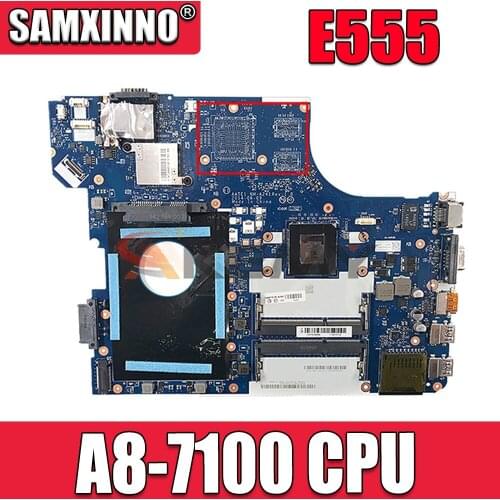Akemy For Lenovo E555 Laptop Motherboard 04X5627 AATE1 NM-A241 MAIN BOARD A8-7100 CPU DDR3L