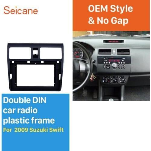 Seicane Top Double 2 Din 10.1 inch Car Radio Fascia for 2009 SUZUKI SWIFT Dash Mount DVD Frame Auto Stereo Adaptor