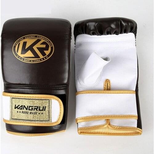 Boxing Gloves Punching Bag Boxing Fitness Gloves Half Finger Gloves Strength Training Adult mens Thickened Imitation Leather