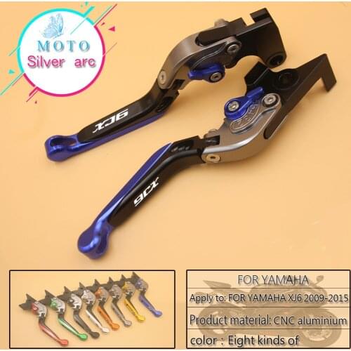 CNC Adjustable Motorcycle Brake Clutch Levers For YAMAHA XJ6 DIVERSION 2009 2010 2011 2012 2013 2014 2015 logo XJ6
