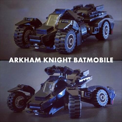 Kids Movie Idea Creator MOC Building Blocks Bat-Man Chariots Knight Akcam Batmobile Assembling Brick Set Childrens DIY Toy