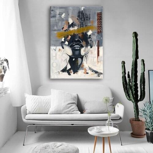 Canvas Painting African American Art Identity Crisis Posters and Prints Wall Pictures For Nordic Living Room Home Decor