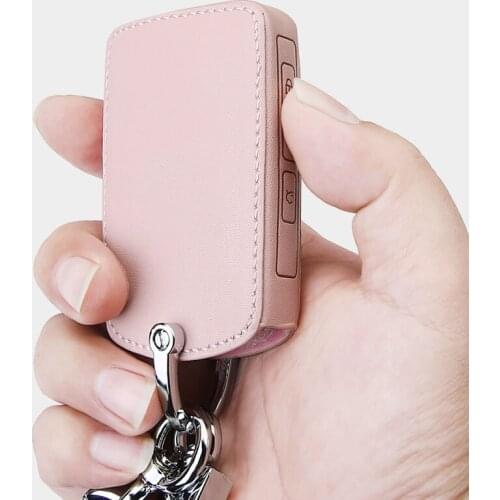 Leather Car Key Case Cover Shell for Mazda 3 Alexa CX4 CX5 CX8 2019 2020 Accessories with Keychain