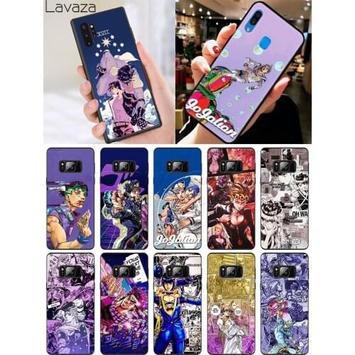 Lavaza JoJos Bizarre Adventure Soft Silicone Case for Samsung S6 S7 Edge S8 S9 S10 Note 8 9 10 Plus