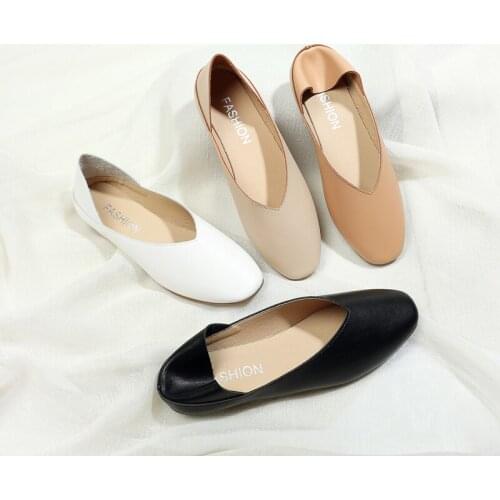 New 2019 Womens Shoes Casual Moccasins Ladies Driving Ballet Shoe Woman Loafers Female Flats Mother Footwear