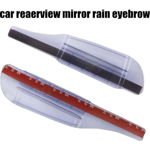 New for all cars Flexible PVC Car Rearview Mirror Rain Shade, Rainproof Blades Back Mirror Eyebrow Rain Cover 2Pcs/pair