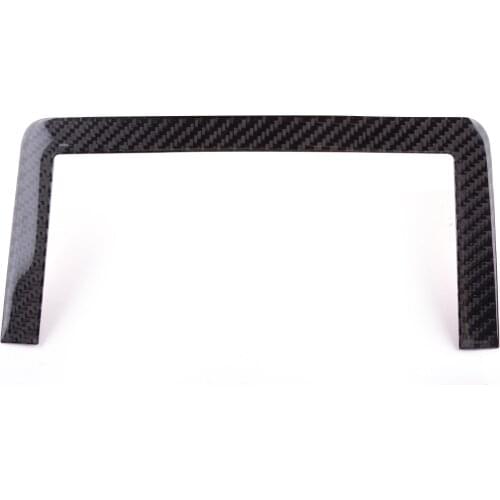 Car Interior GPS Navigation Panel Cover Trim Carbon Fiber Black Fit for Dodge Challenger 2014 2013 2012 2011 2010 2009 2008