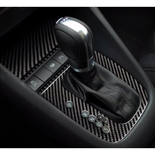 Fit For volkswagen VW scirocco golf 6 GTI Accessories LHD RHD Carbon Fiber Car Center Gear Shift Panel Sticker Interior Trim
