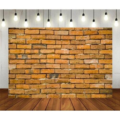 Photo Studio Props Photography Backdrop Rustic Yellow Brick Wall Vinyl Background Wedding Childrens Birthday Party Decoration