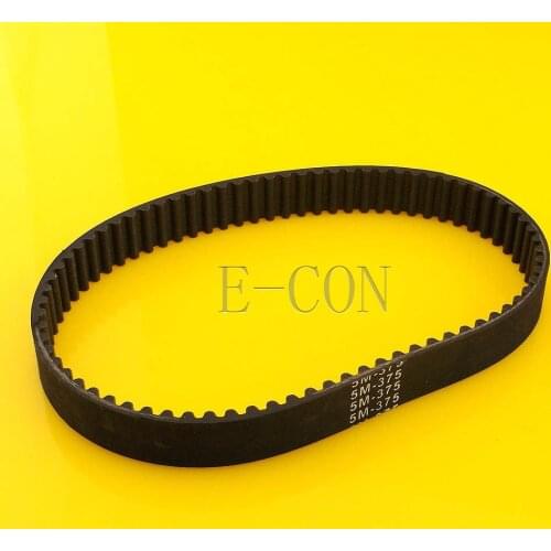 1pcs/5pcs 375-5M HTD Timing Belt 75 Teeth Cogged Rubber Geared Closed Loop 15mm/20mm Wide