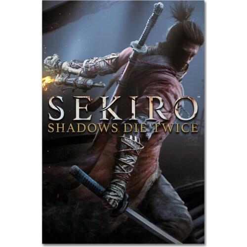 Sekiro Shadows Die Twice Video Game 4 Silk Fabric Wall Poster Art Decor Sticker Bright