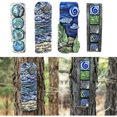 Starrys Sky Ocean Garden Decoration-wall Art Statue Door Yard Decoration Acrylic Material Wonderful Totem Decoration Sculptures