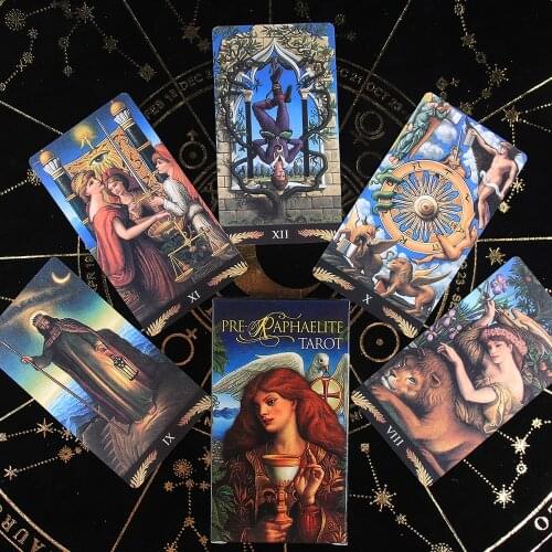 Pre-Raphaelite Tarot Bright 78-Card Deck Which Will Bring Higher Guidance Into Your Life Divination Card Game OracleToy