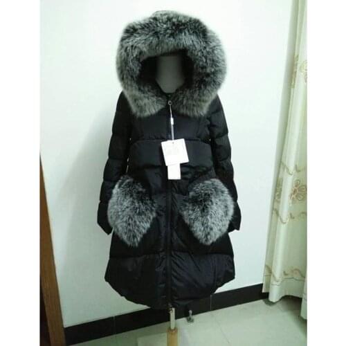 5XL Fox Fur Collar Women Coat Winter Coat Women Duck Down coat Very Warm Winter Jacket Thickening Warm Women Parkas