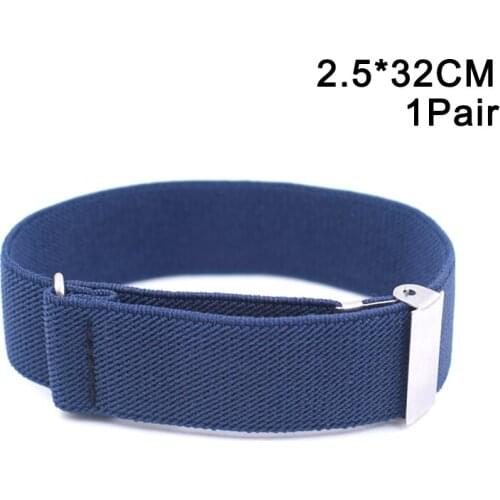 1 Pair Elastic Adjustable Armbands Anti-Slip Shirt Sleeve Holders Arm Shirt Garters Hold Up ASD88
