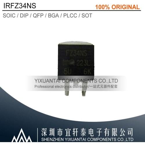 10pcs/lot 50pcs/lot 100pcs/lot Free shipping 100% original IRFZ34NSPBF IRFZ34NS FZ34NS TO263