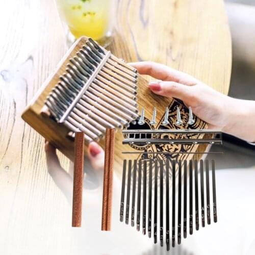 17 Keys Kalimba DIY Set Keys Thumb Piano Shrapnel Bridge Sleeper Lettering Keyboard Musical Instrument Replacement Parts